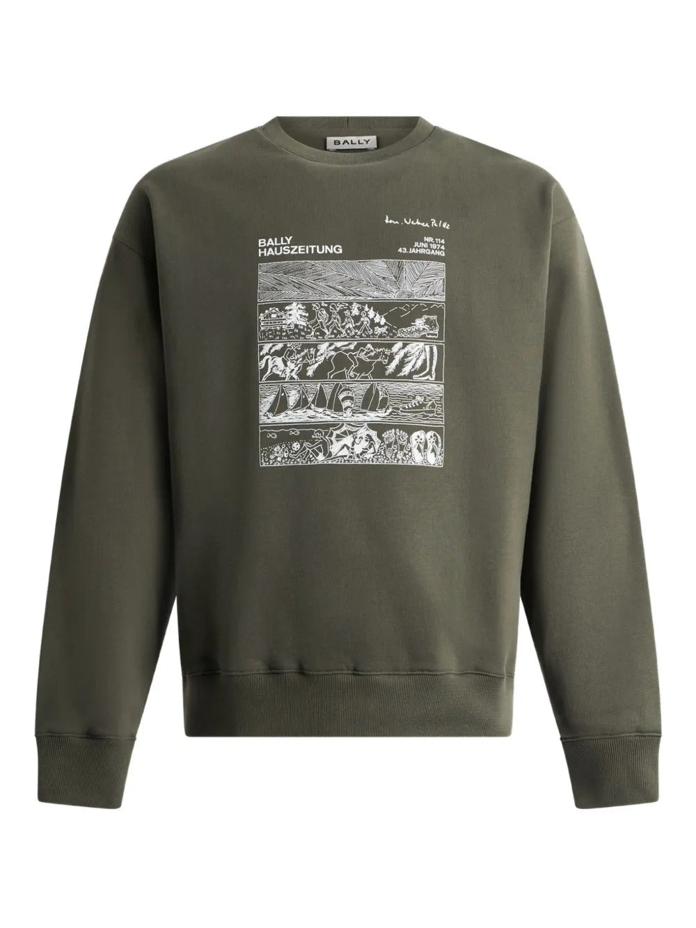 Bally  embroidered graphic sweatshirt