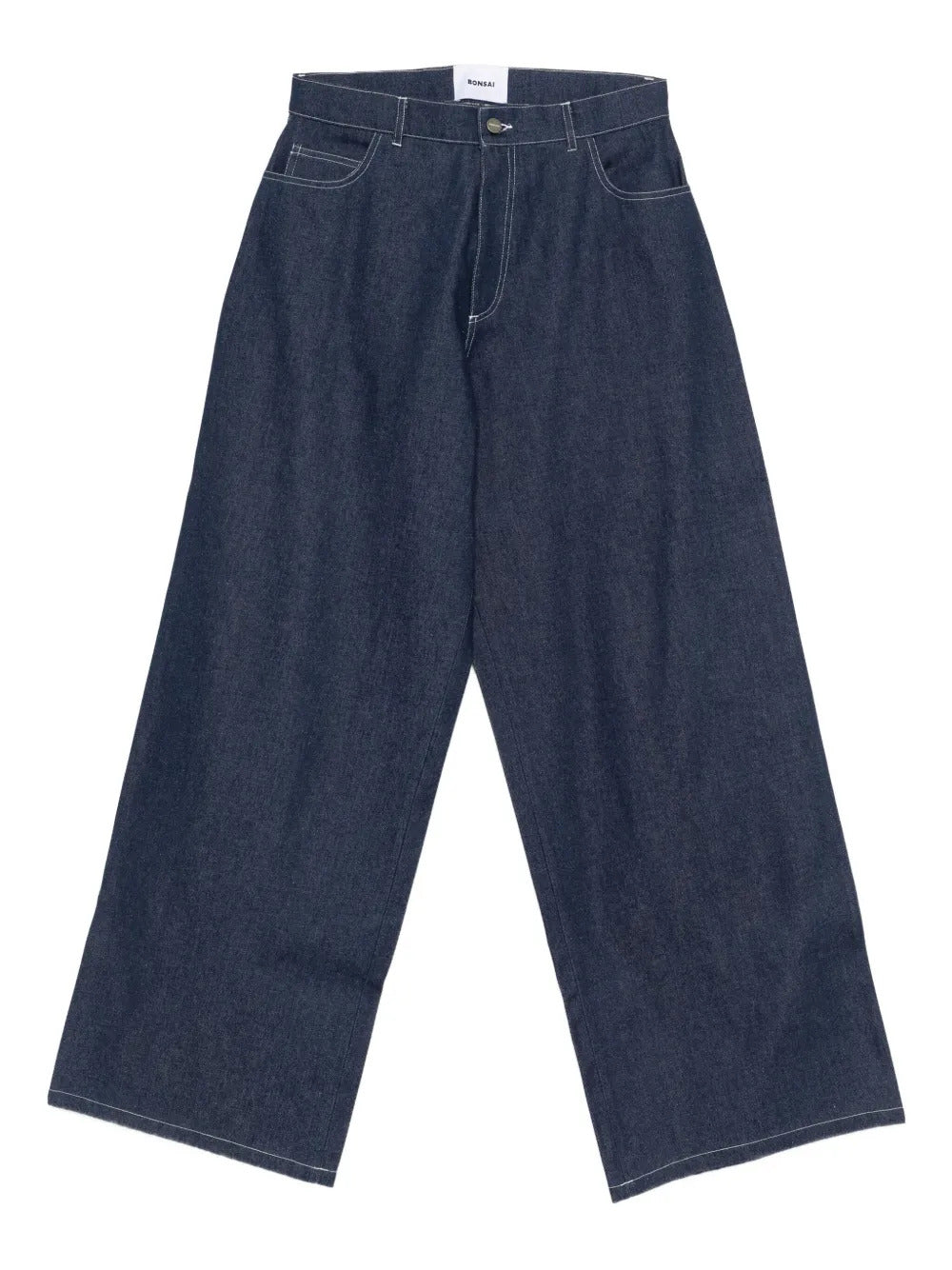 Bonsai  contrast-stitch jeans