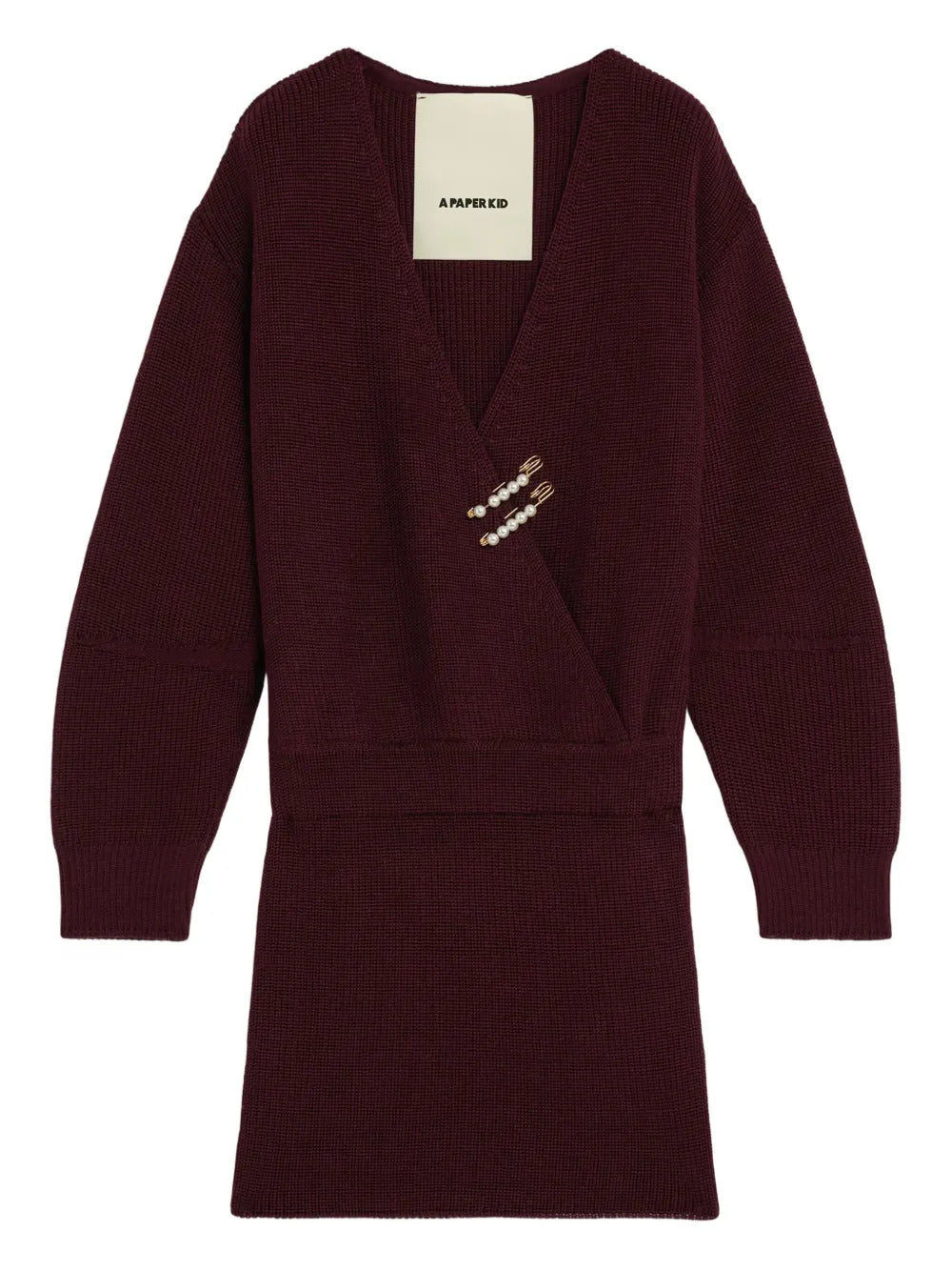 A Paper Kid safety-pin wrap dress