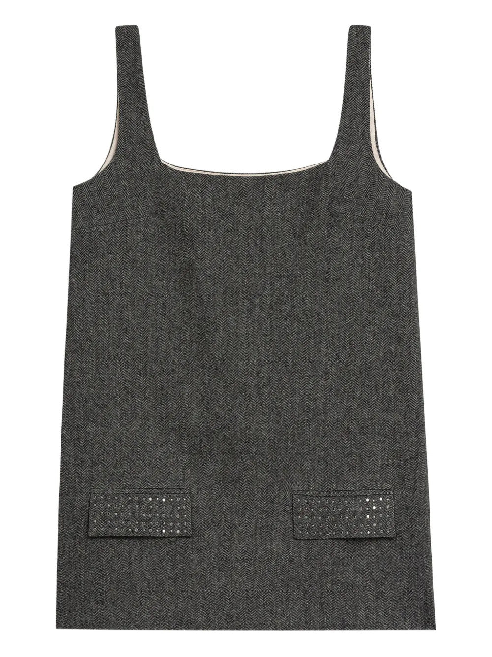A Paper Kid square neck pocket dress