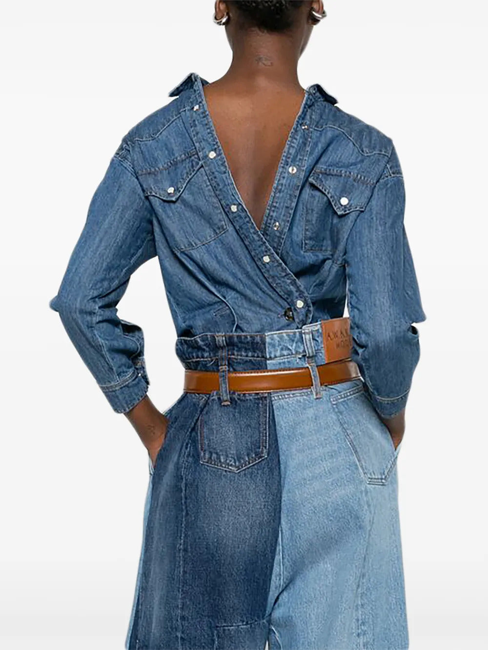 A.W.A.K.E. Mode  button denim shirt