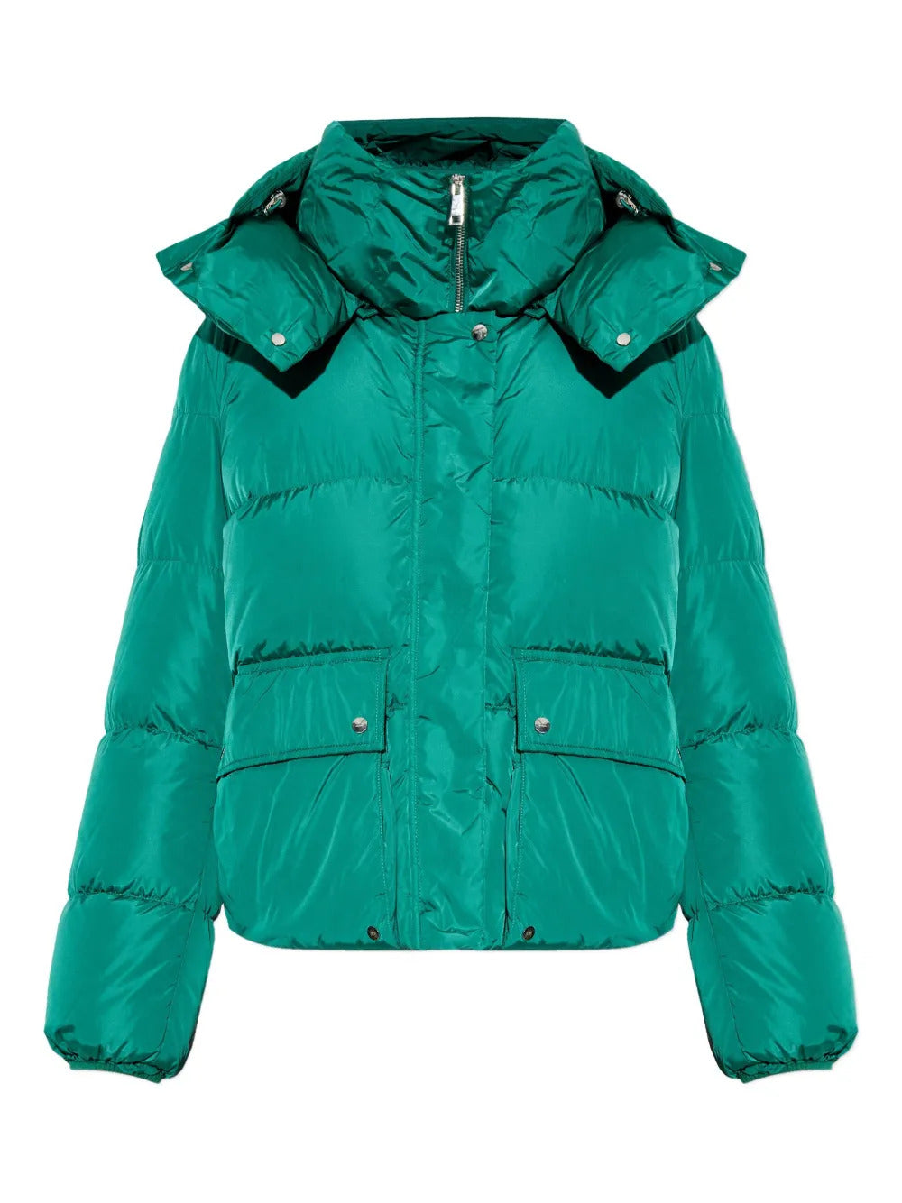 Add  hooded puffer jacket