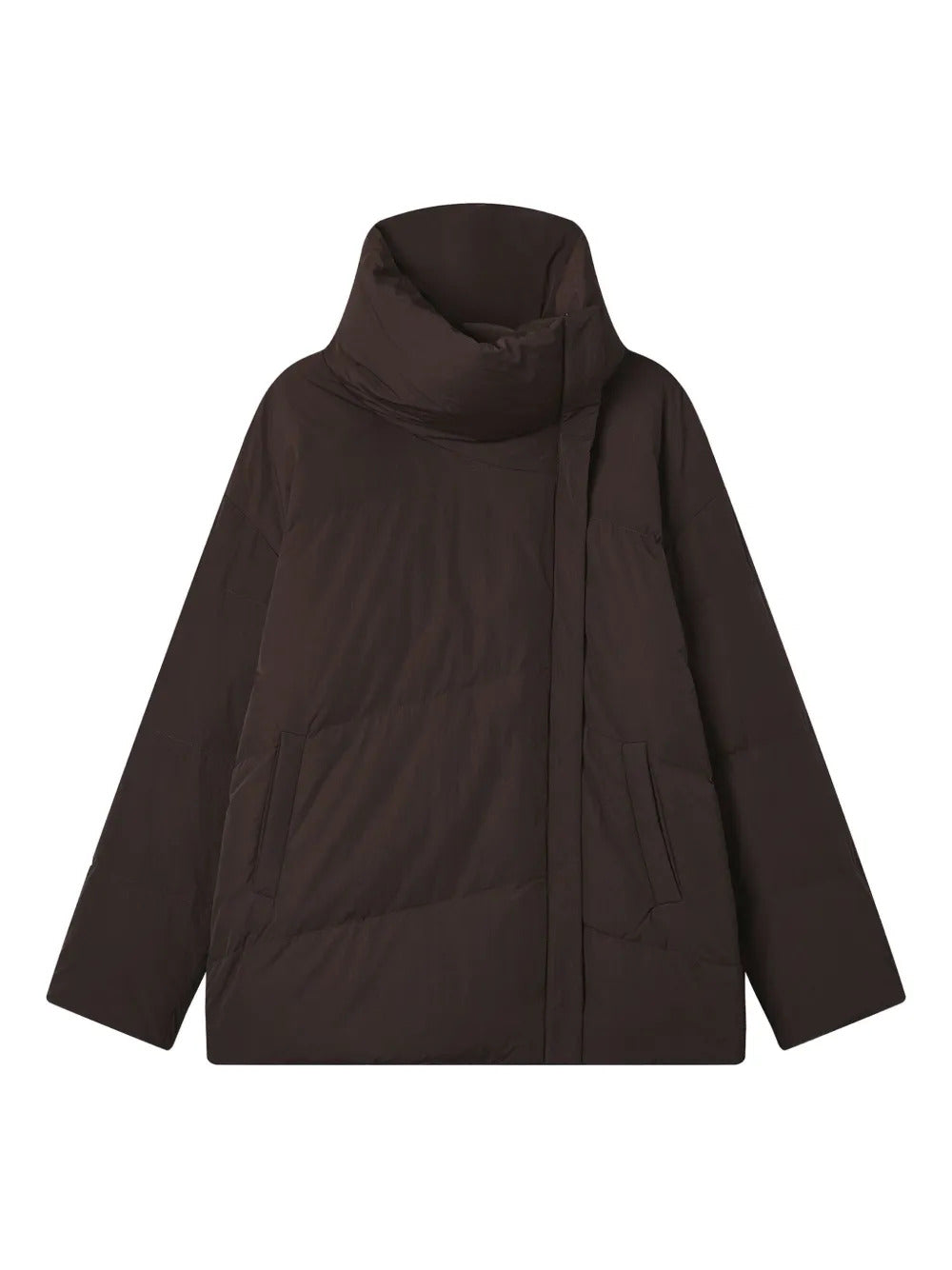 b+ab  funnel-neck quilted jacket