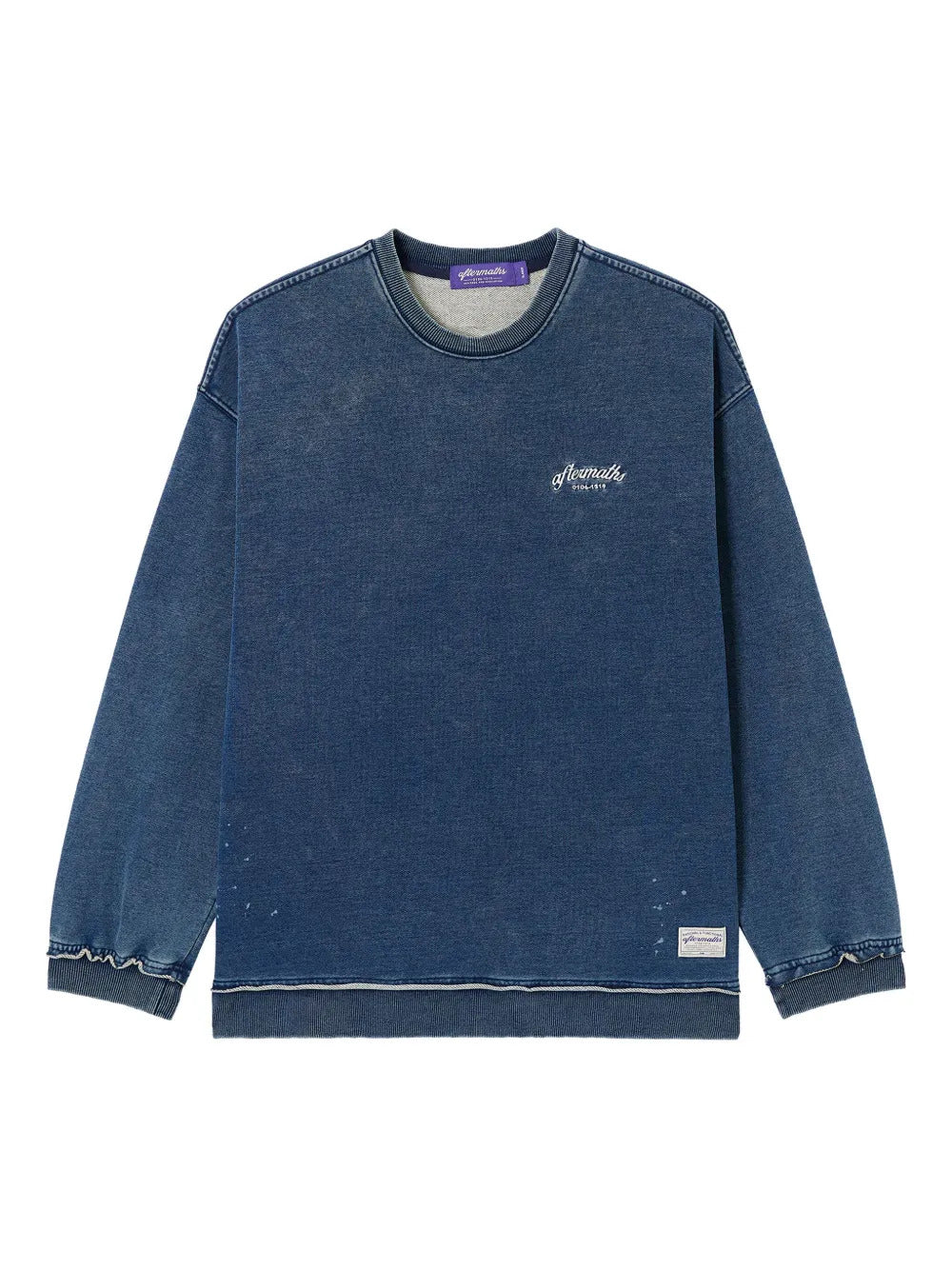 aftermaths  logo-embroidered sweatshirt
