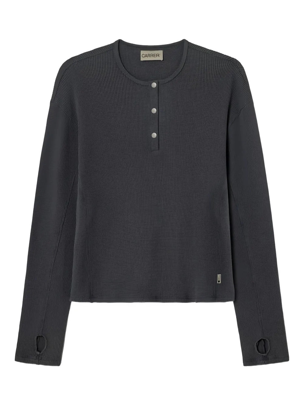 Carrera  button lis henley sweater