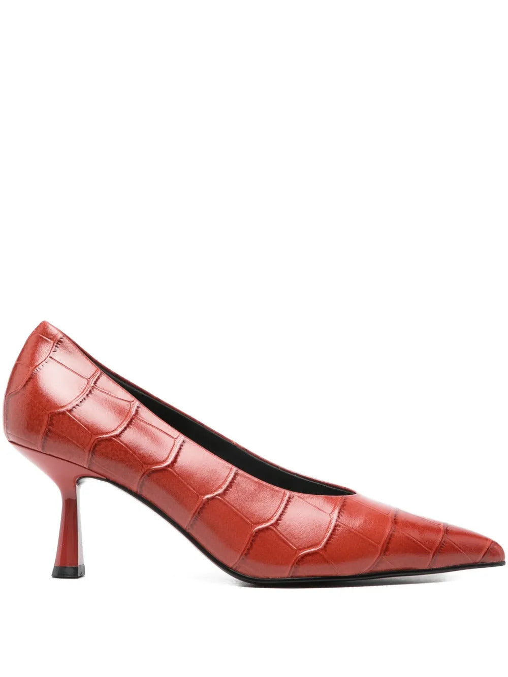 Bibi Lou  70mm croc-effect pumps