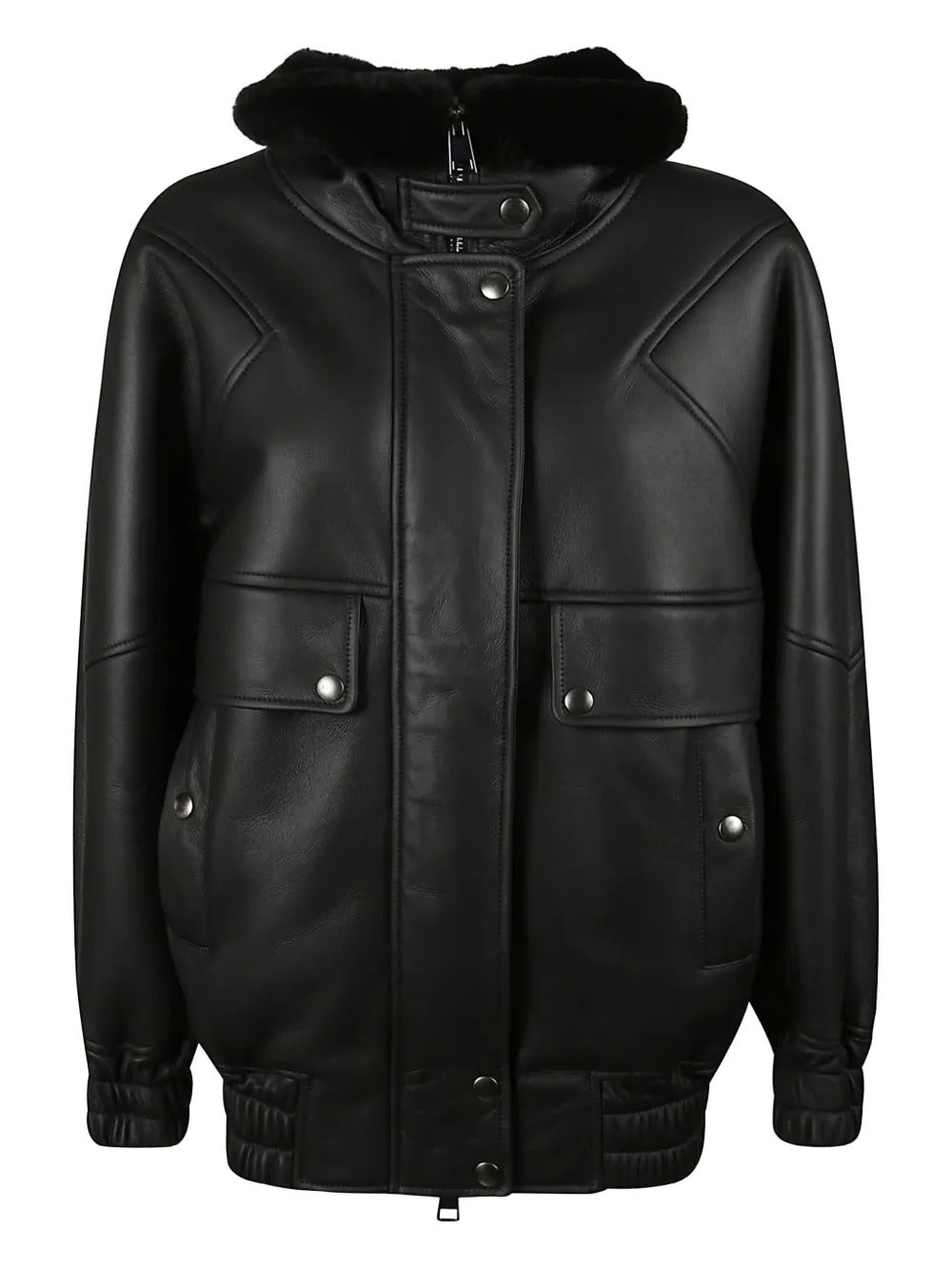 Blancha  fur-collar jacket