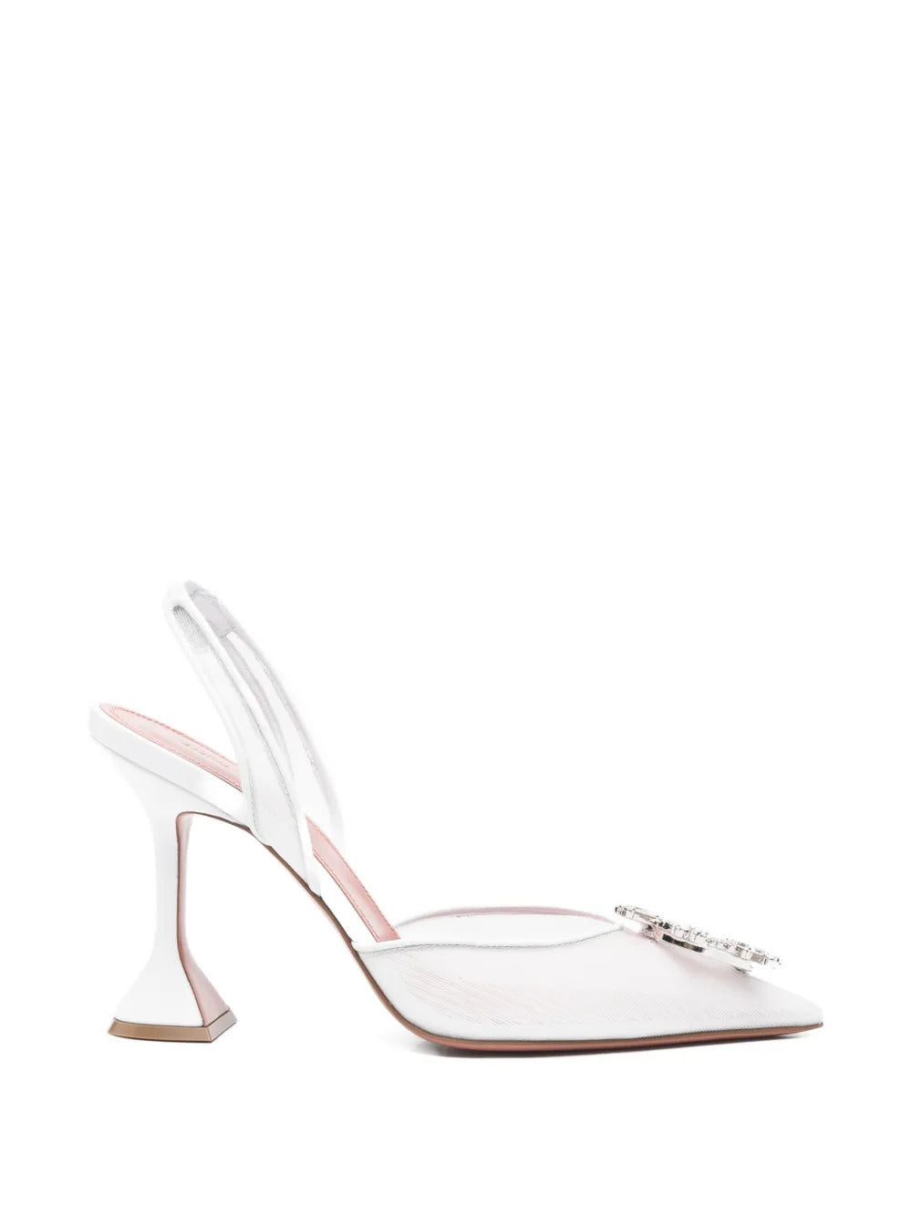 Amina Muaddi  Begum mesh embellishment pumps
