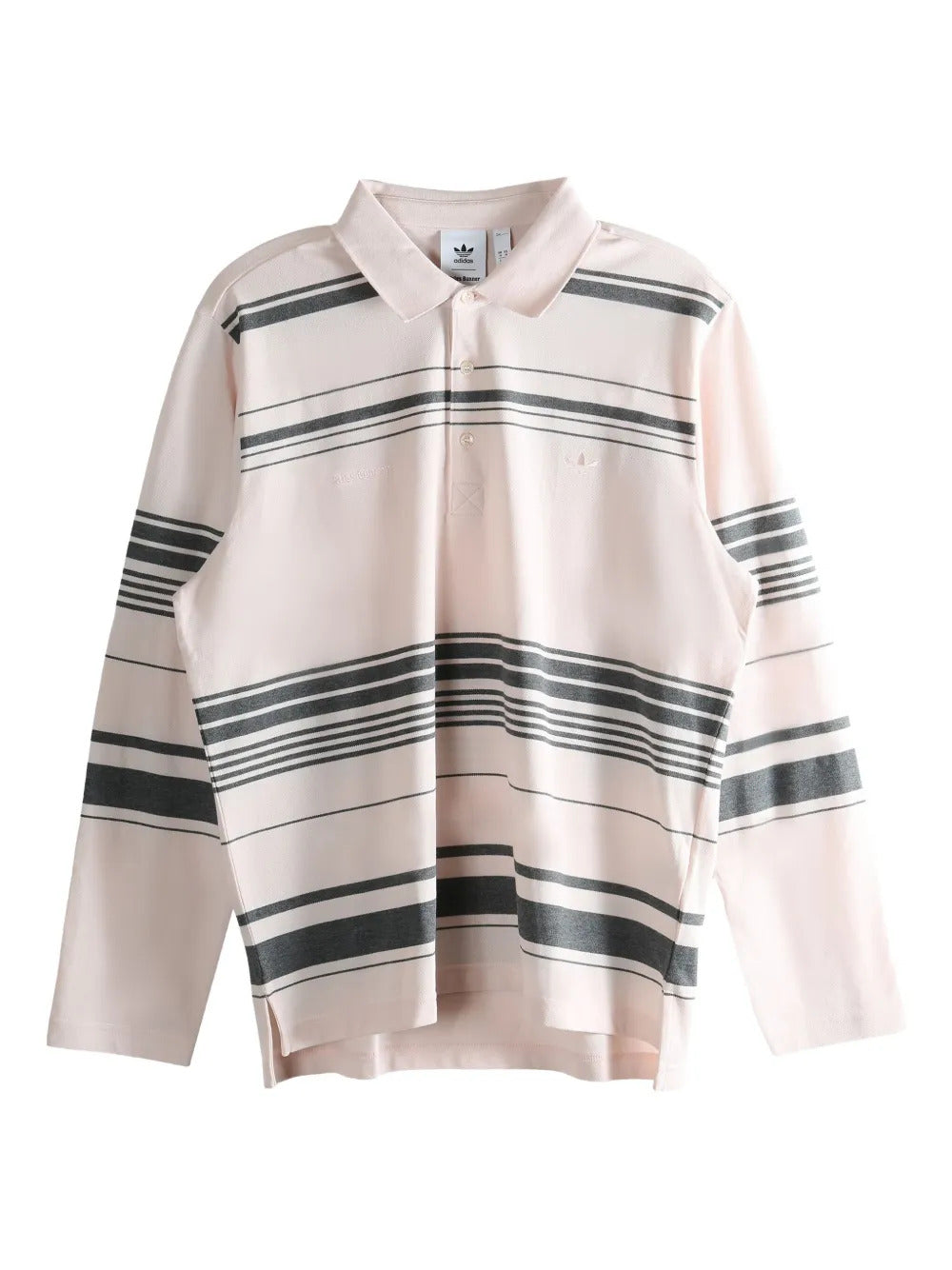 adidas  striped polo shirt