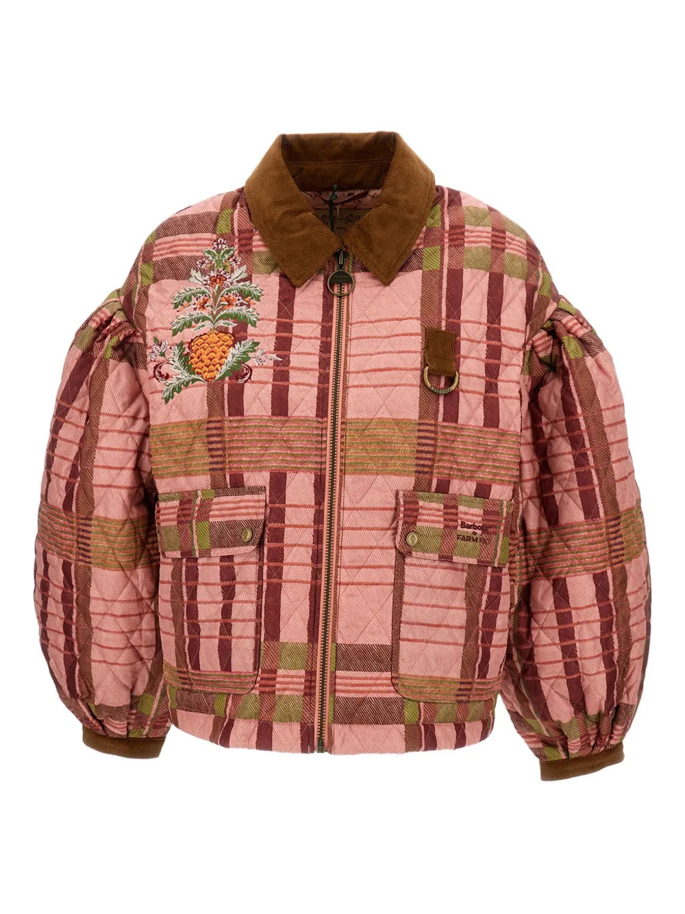 Barbour  x Farm Rio Ana Clara balloon-sleeves quilted jacket