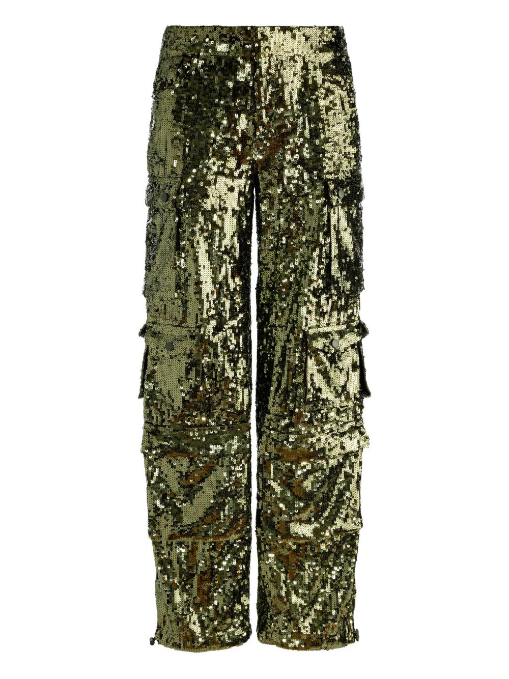 alice + olivia  sequinned cargo trousers
