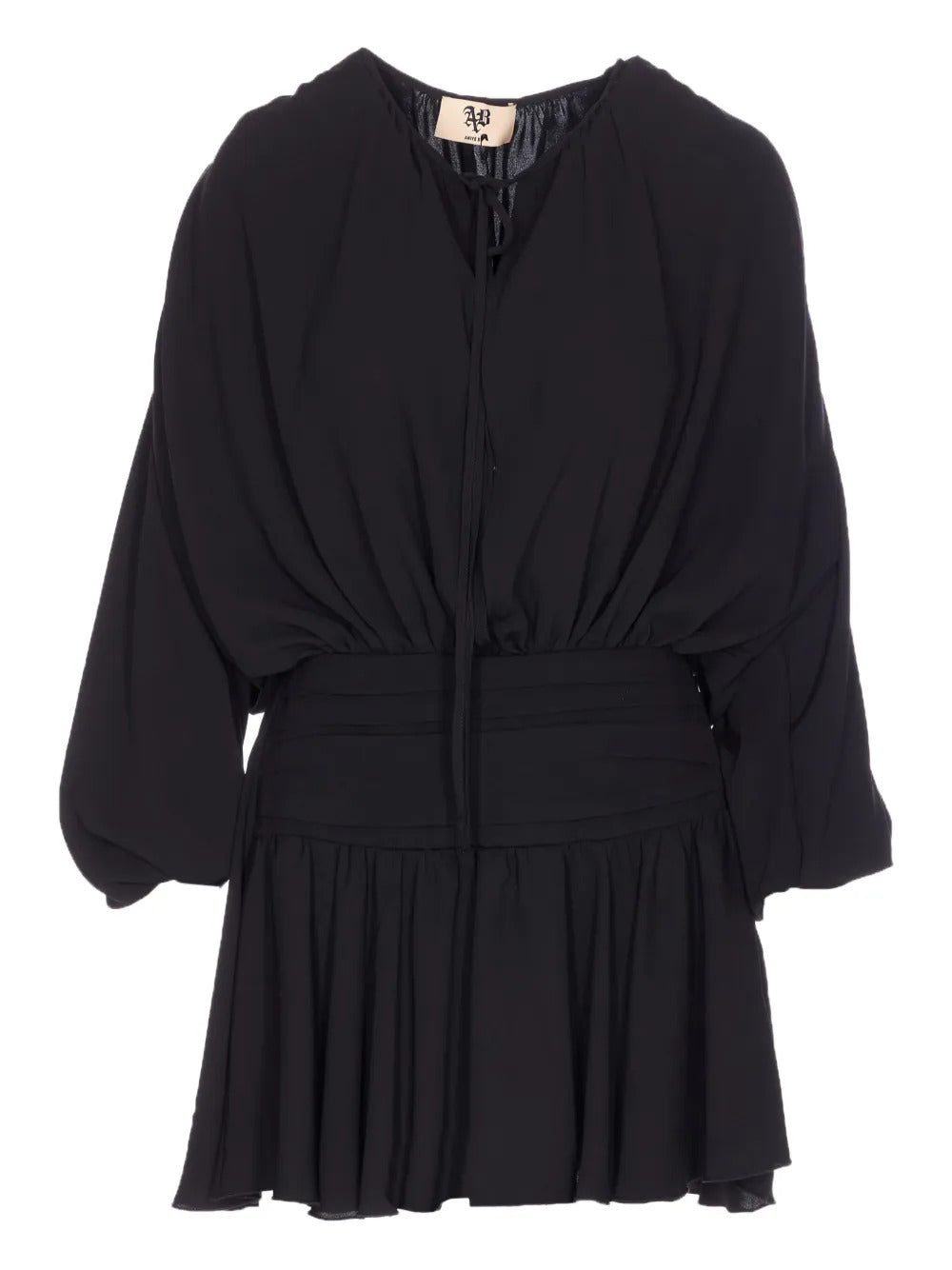 Aniye By  long-sleeve v-neck mini dress