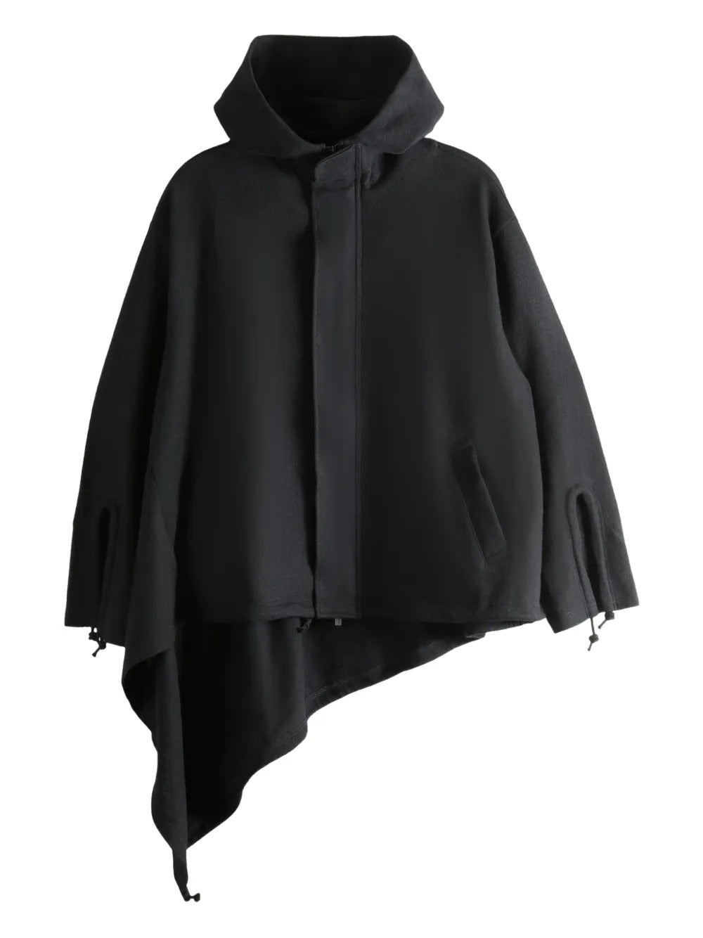Yohji Yamamoto  hooded slit-sleeve hoodie