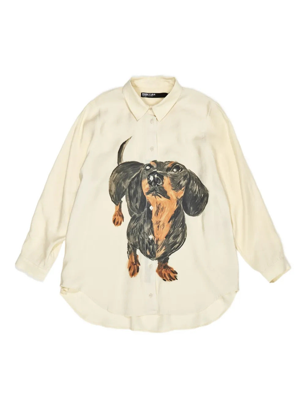 Bimba y Lola  dog print buttoned shirt