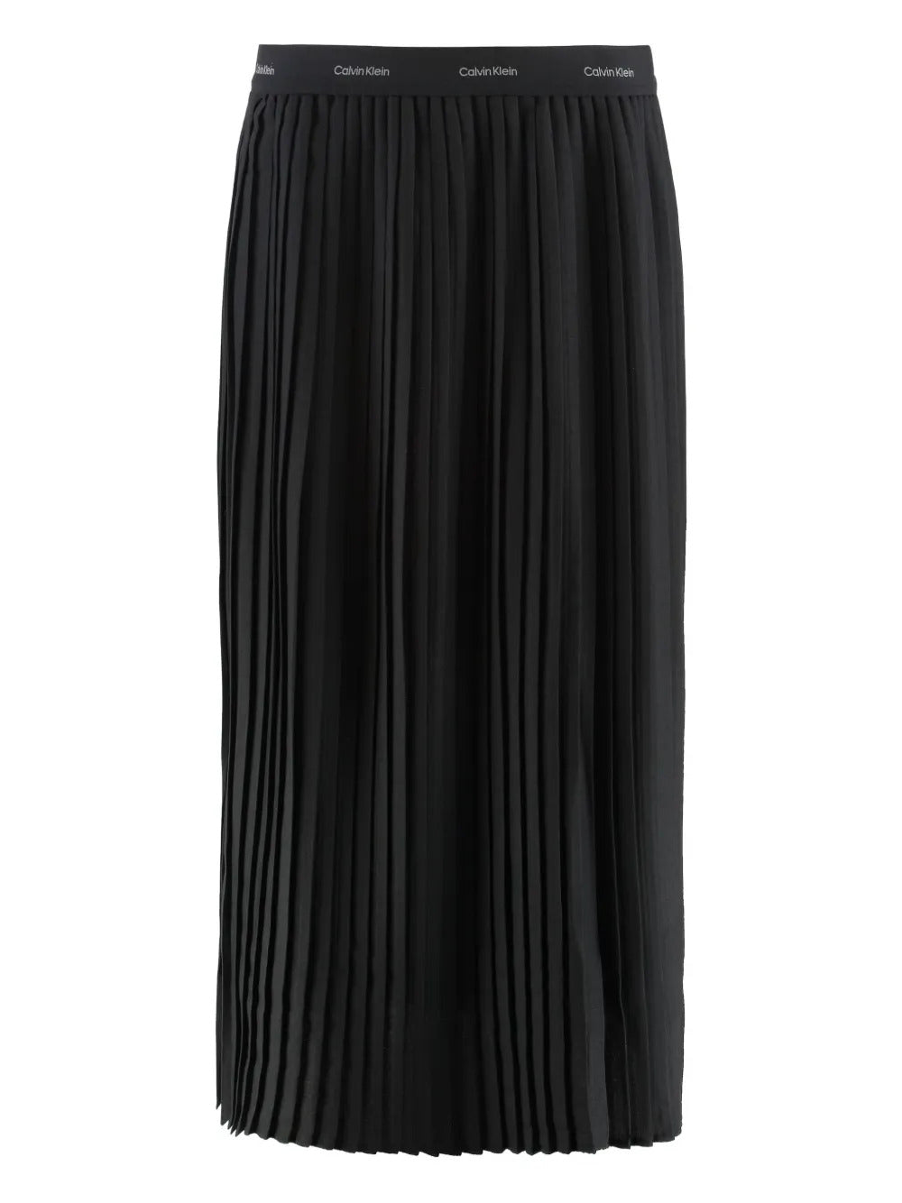 Calvin Klein  pleated-waistband midi skirt