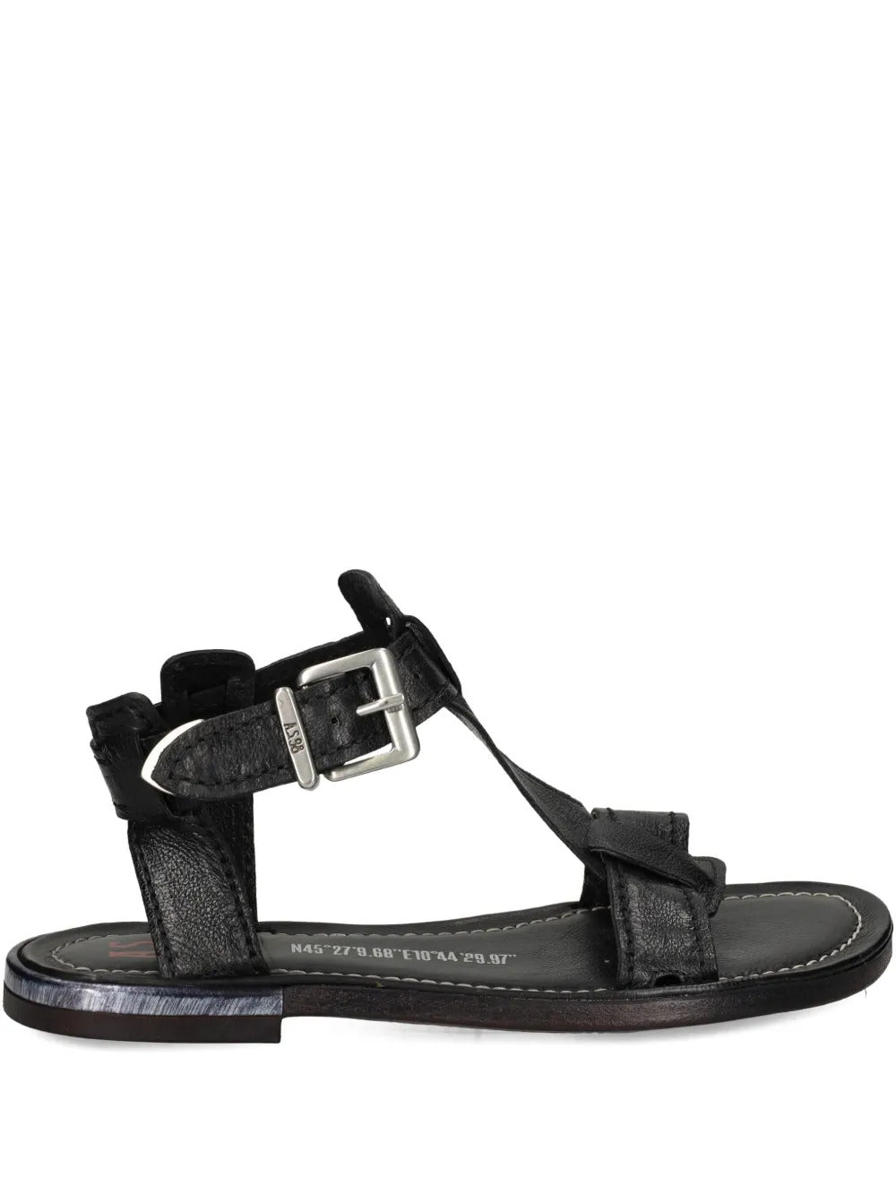 A.S.98  buckle-strap leather sandals