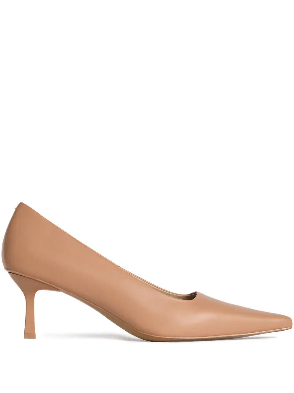 12 STOREEZ  60mm leather heeled pumps