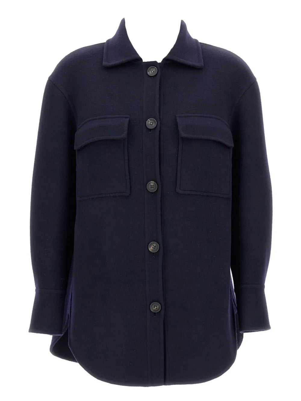 AfterCoat  patch-pocket rounded-hem jacket