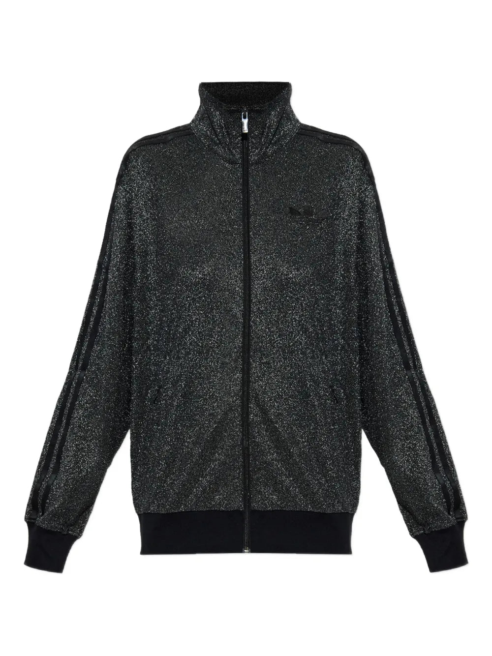 adidas  Firebird lurex zip-up sweatshirt