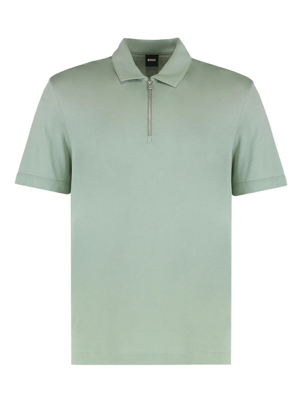 BOSS  zip-neck polo shirt