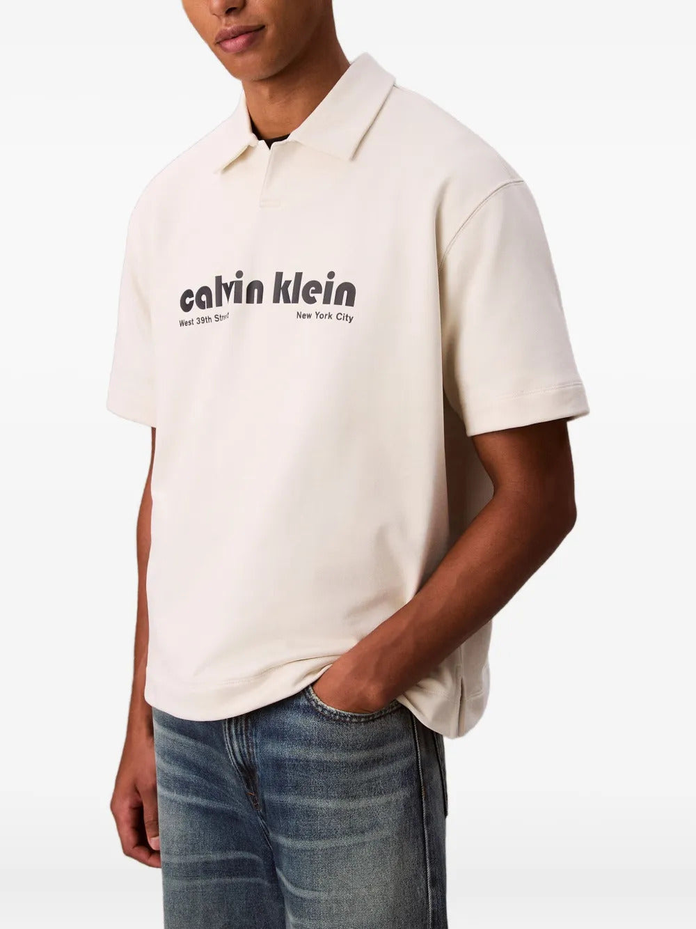 Calvin Klein Jeans  cotton polo-collar T-shirt