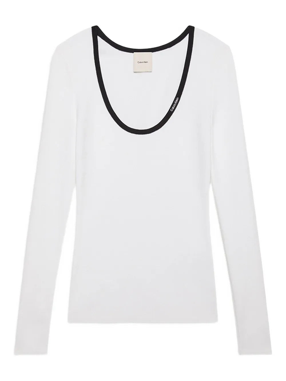 Calvin Klein Jeans  ribbed trim t-shirt