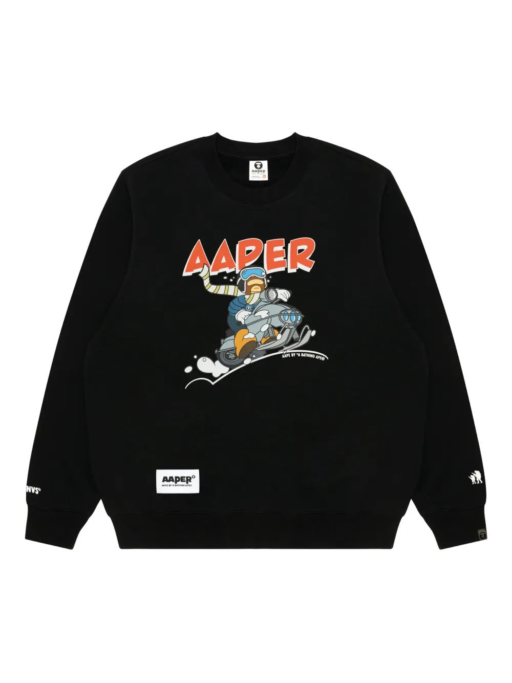AAPE BY *A BATHING APE®  graphic-print crew-neck sweatshirt