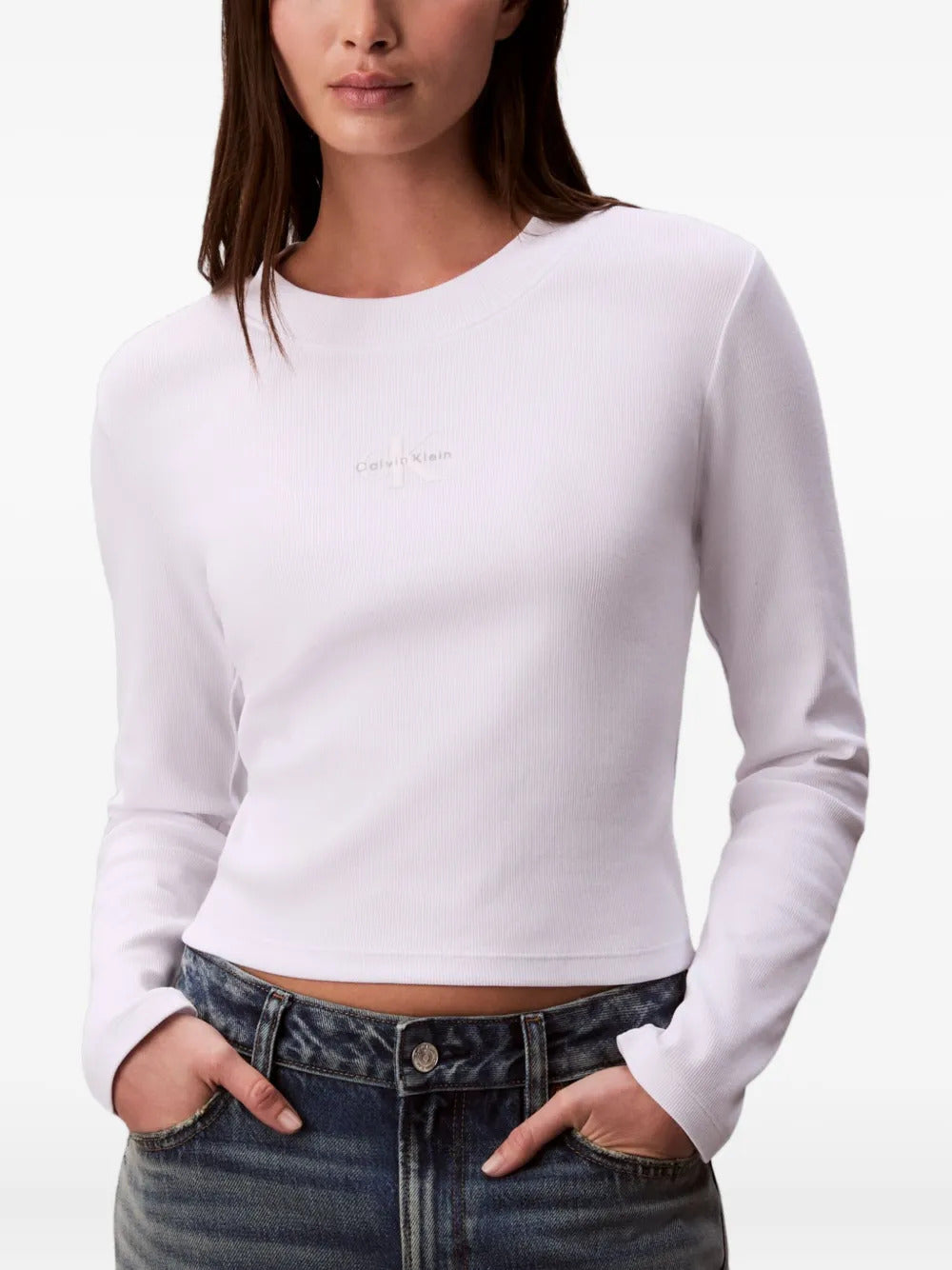 Calvin Klein Jeans  long-sleeved ribbed T-shirt