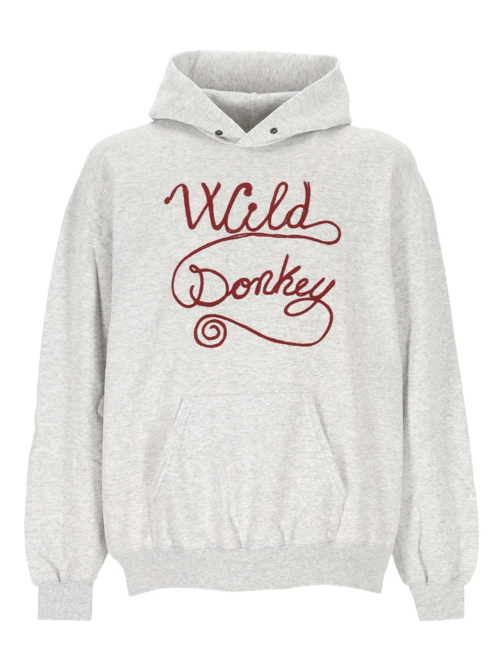 Wild Donkey  logo-embroidered hoodie