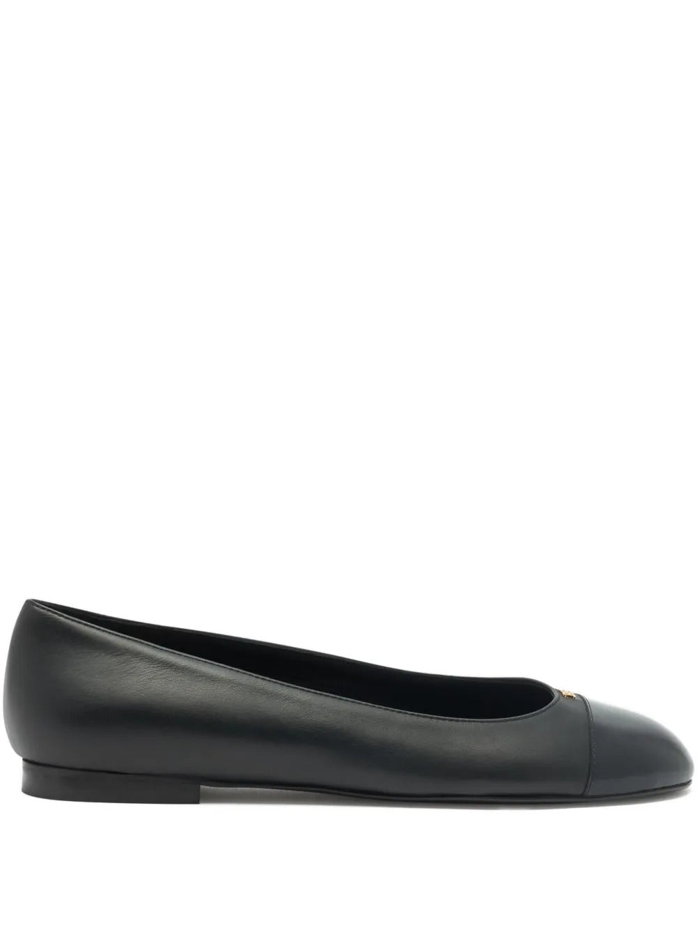 Bally  toe-cap b-chain leather ballet flat