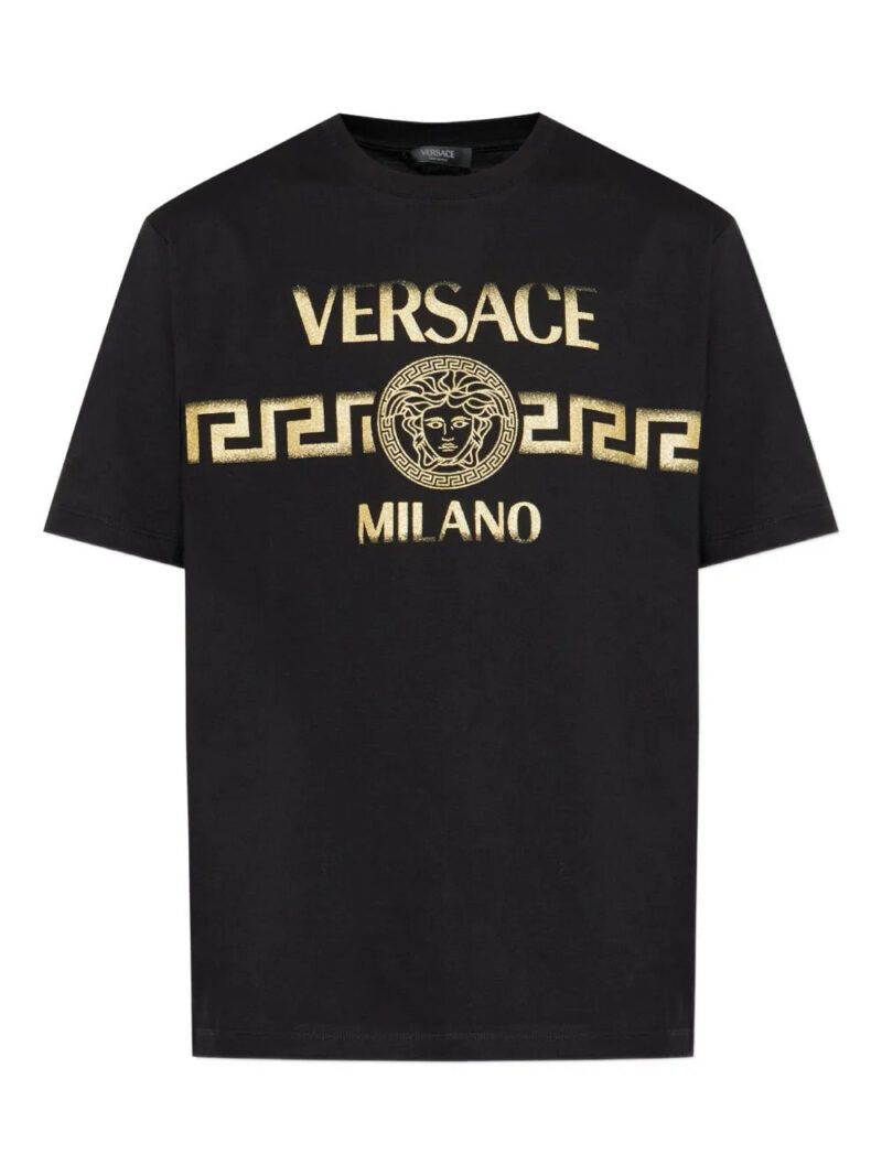 Versace  Medusa-print cotton T-shirt