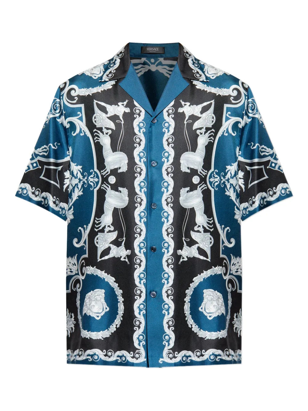 Versace  button-fastening pattern shirt
