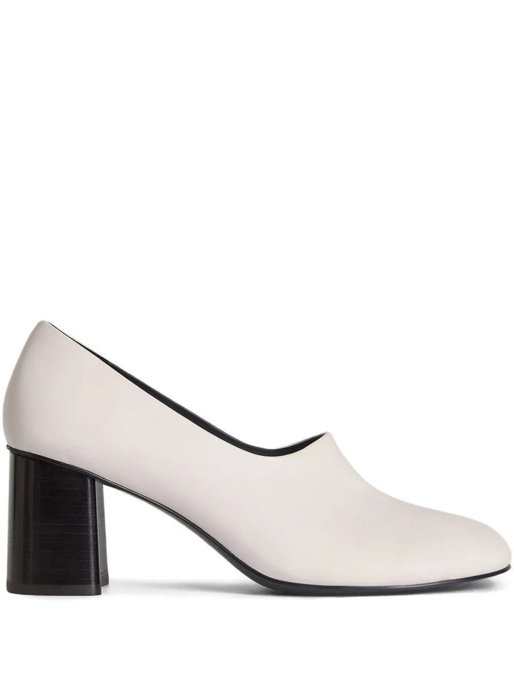 12 STOREEZ  70mm leather pumps