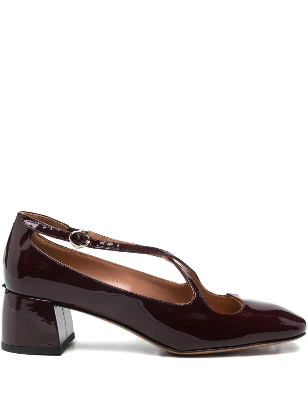A.Bocca  45mm criss-cross square-toe pumps