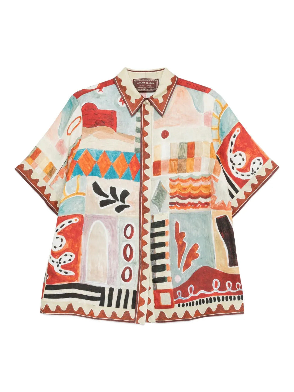 ALEMAIS  Michelle abstract-print shirt
