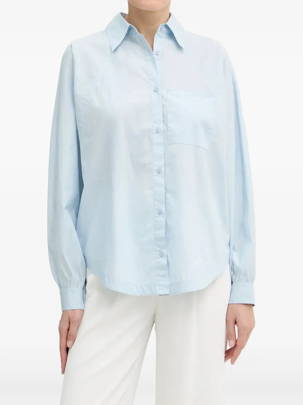 BOSS  chest-pocket long-sleeve shirt