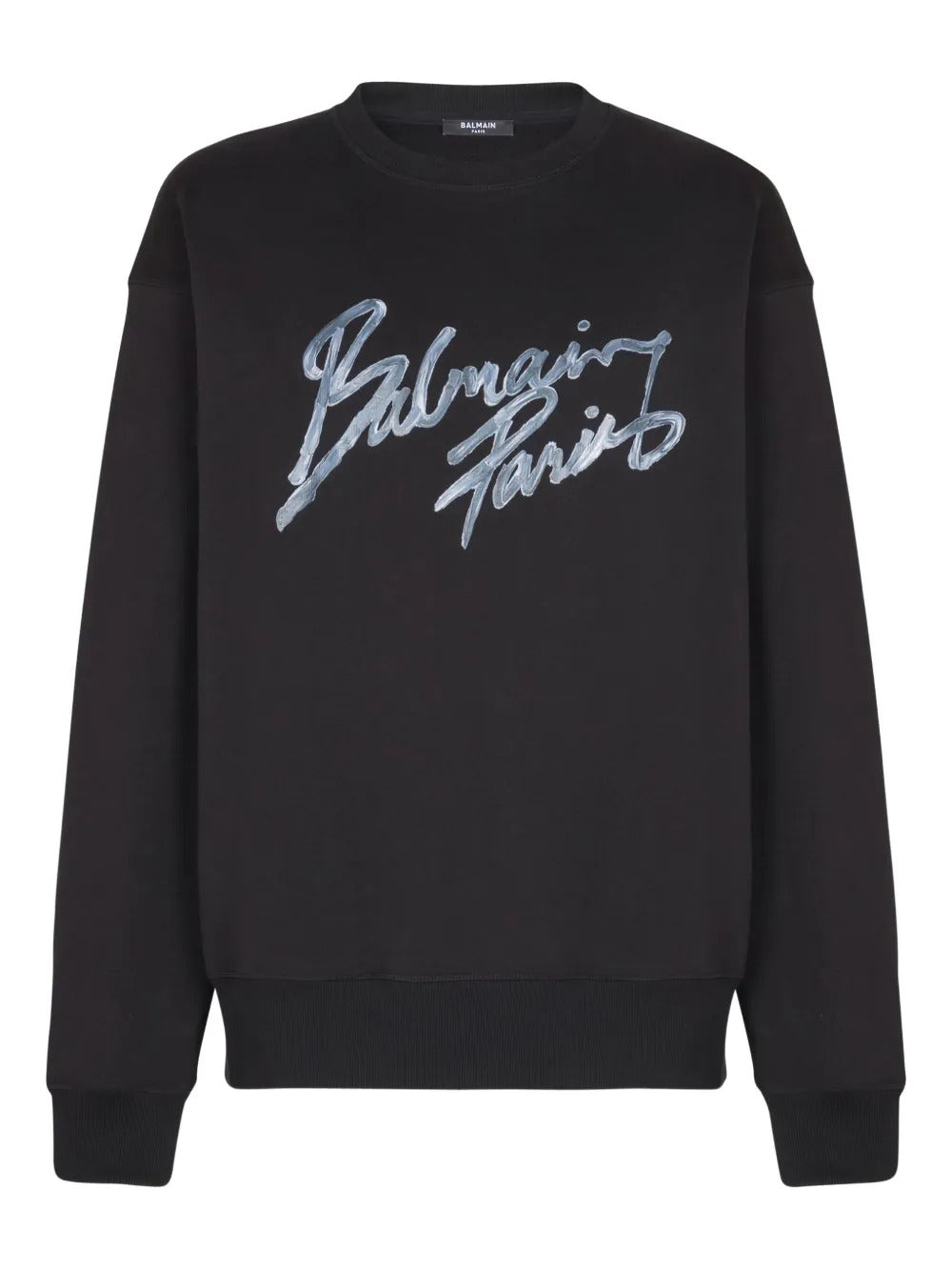 Balmain  logo-print cotton sweatshirt