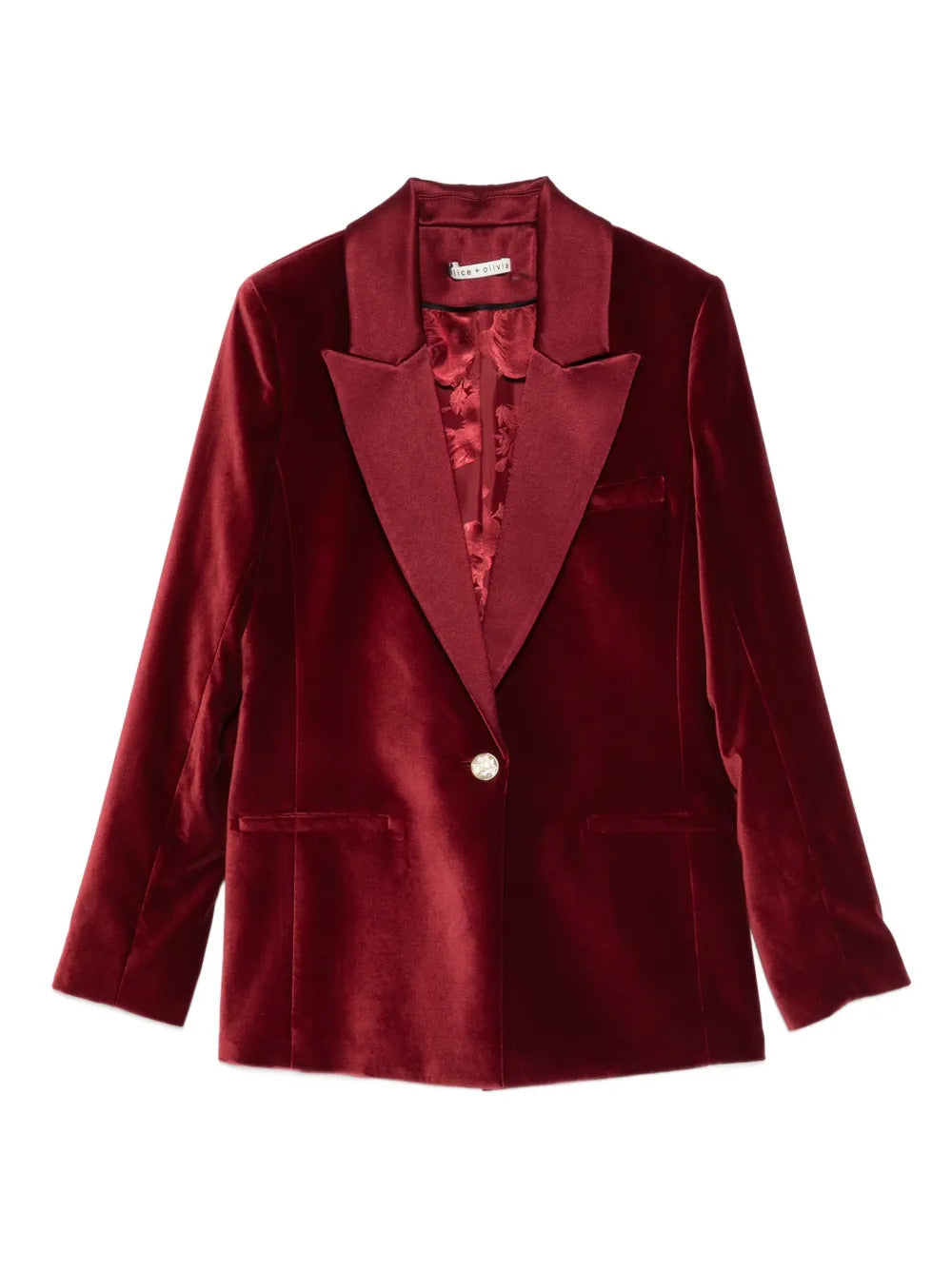 alice + olivia  lapel button jacket