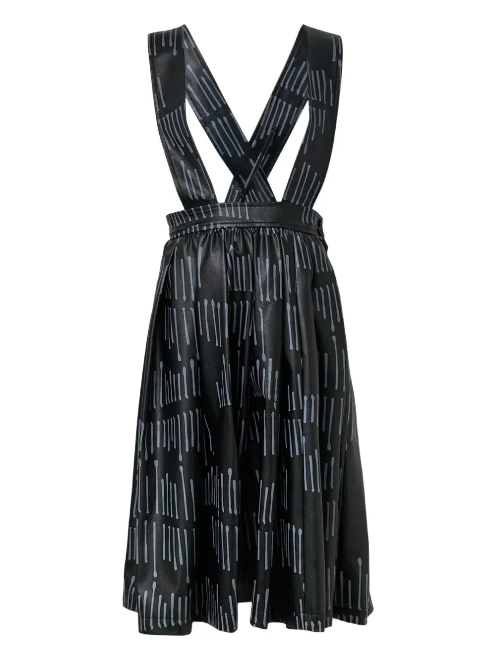 Black Comme Des Garçons  Filip Pagowski print midi dress