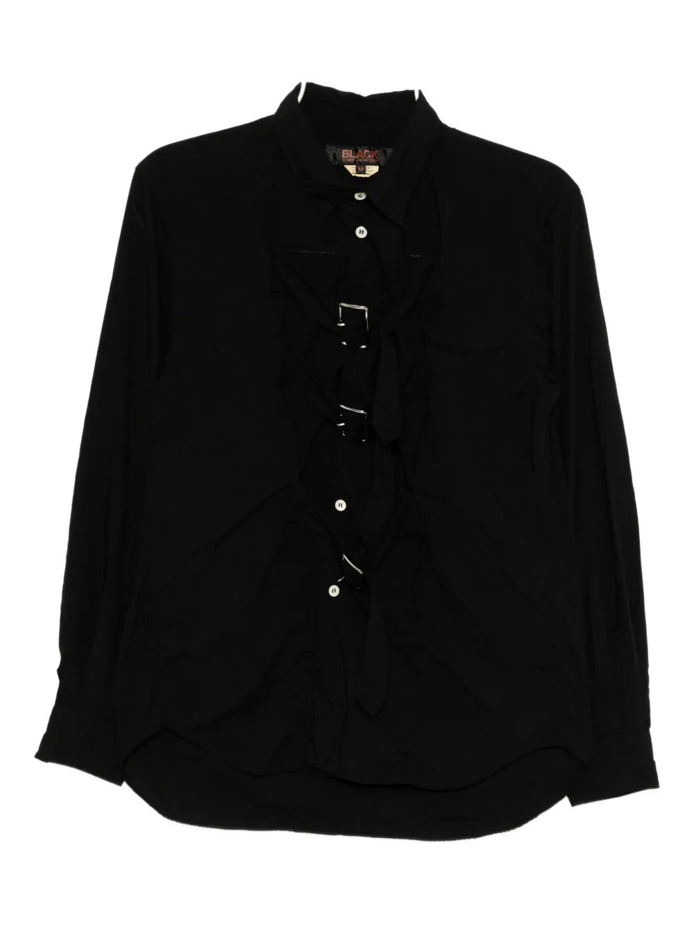 Black Comme Des Garçons  buckled shirt