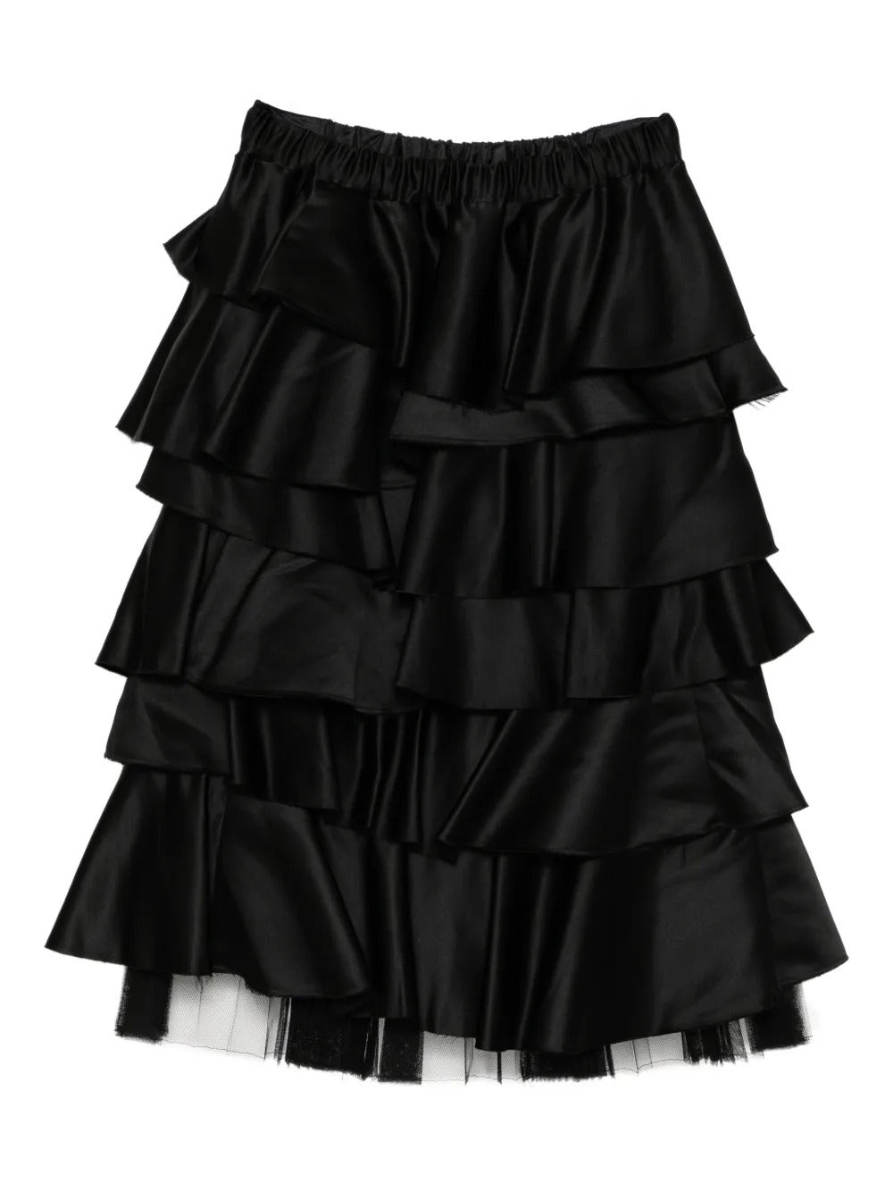 Black Comme Des Garçons  elasticated waistband skirt