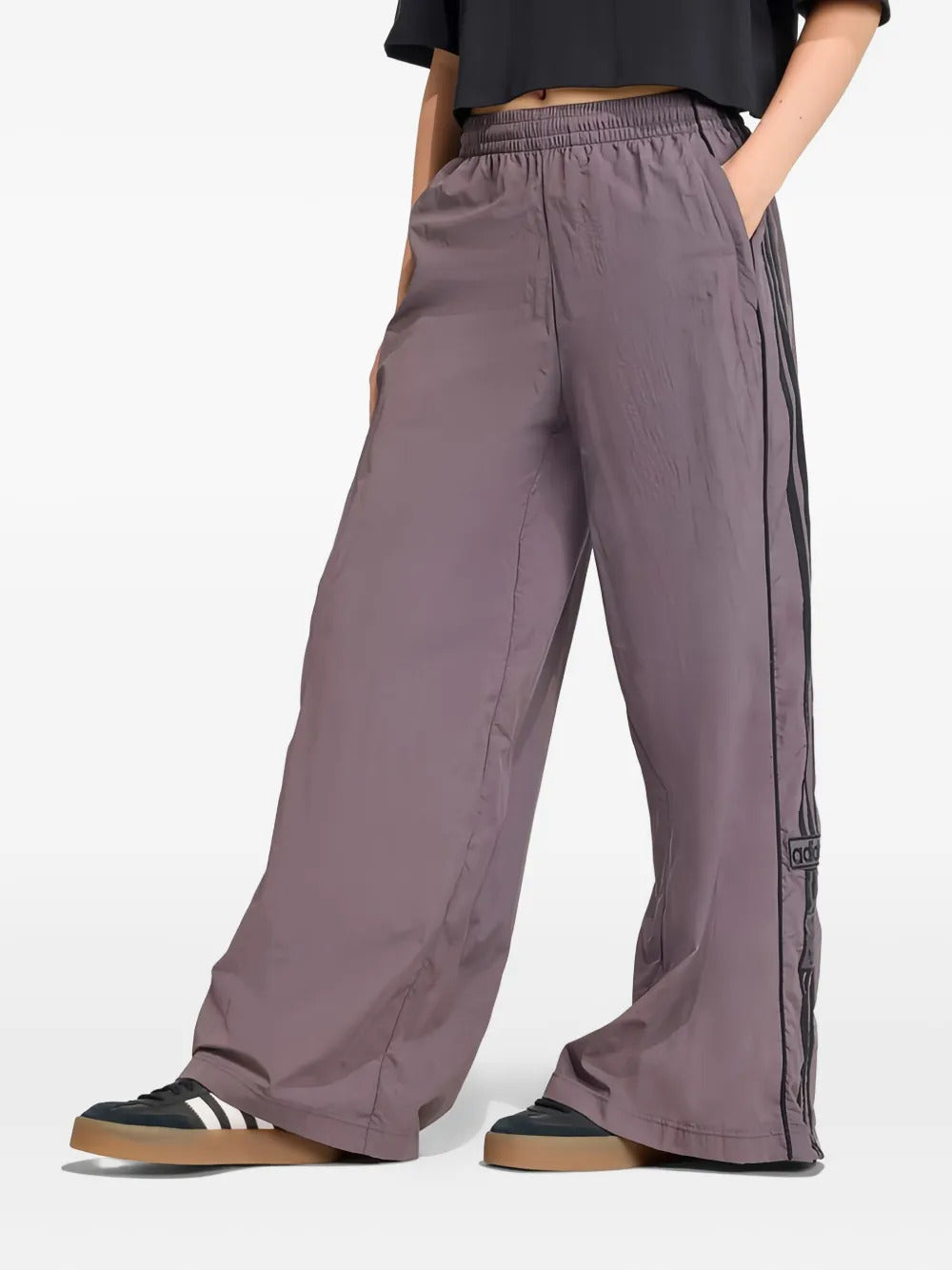 adidas stripe palazzo trousers