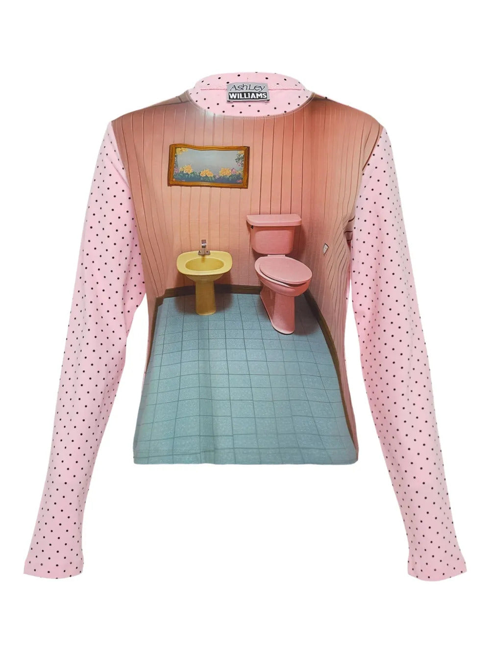 Ashley Williams  polka-dot long-sleeve T-shirt