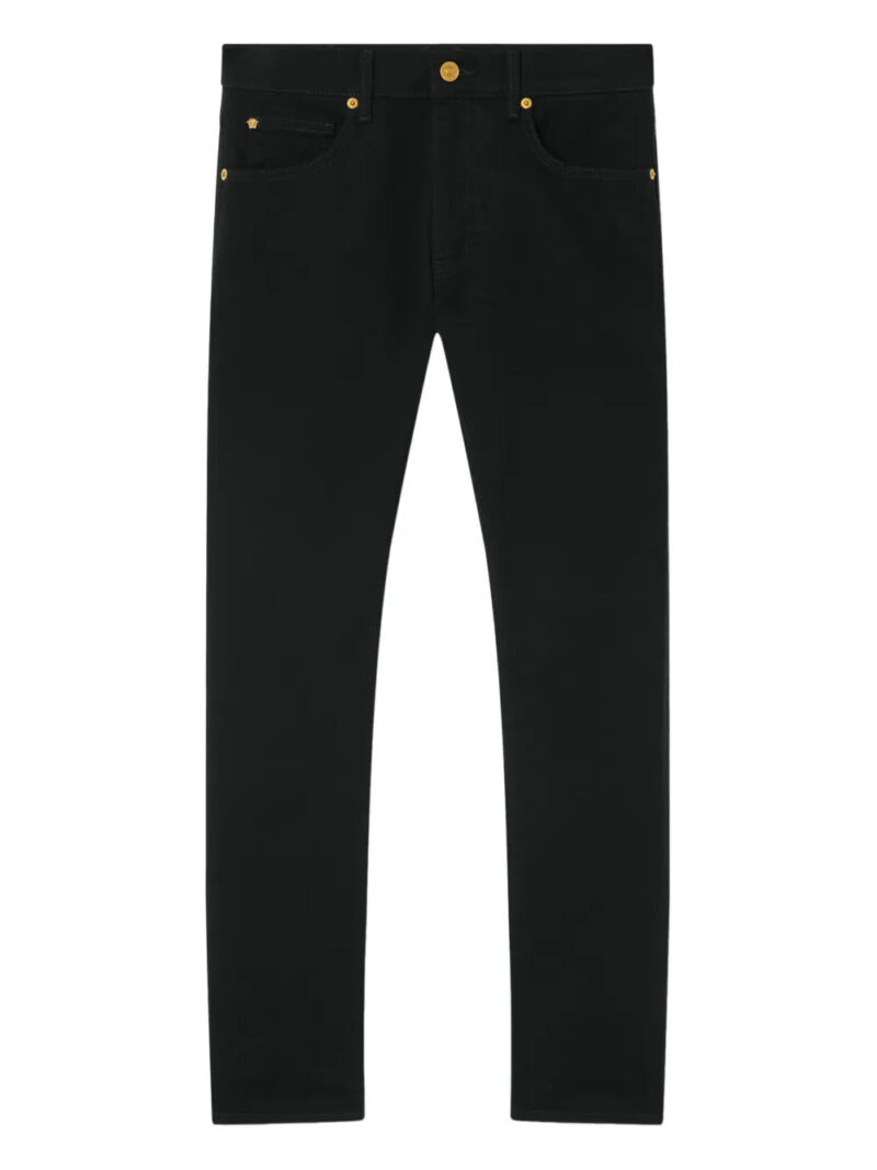 Versace  Medusa-embroidery jeans