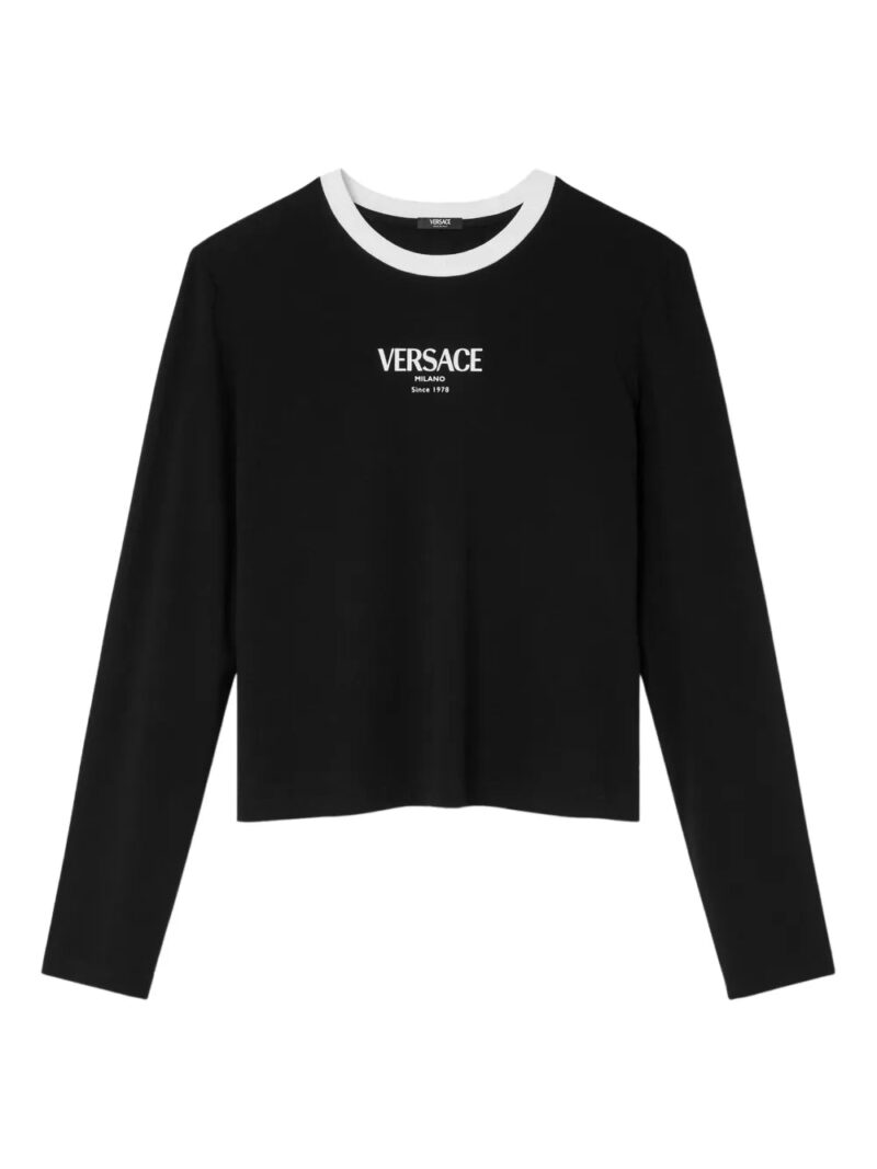 Versace  logo-detail long-sleeve T-shirt