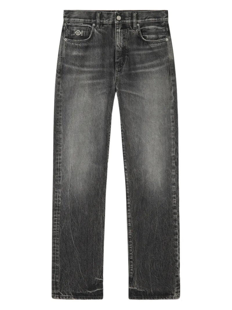 Versace  logo-patch jeans