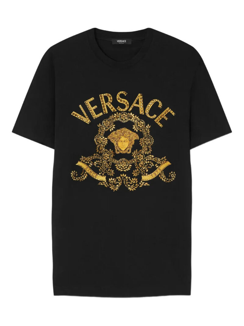 Versace  logo-print cotton t-shirt