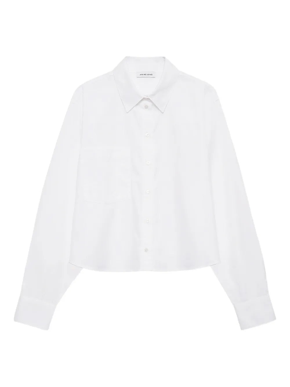 ANINE BING  Essie cropped pocket shirt