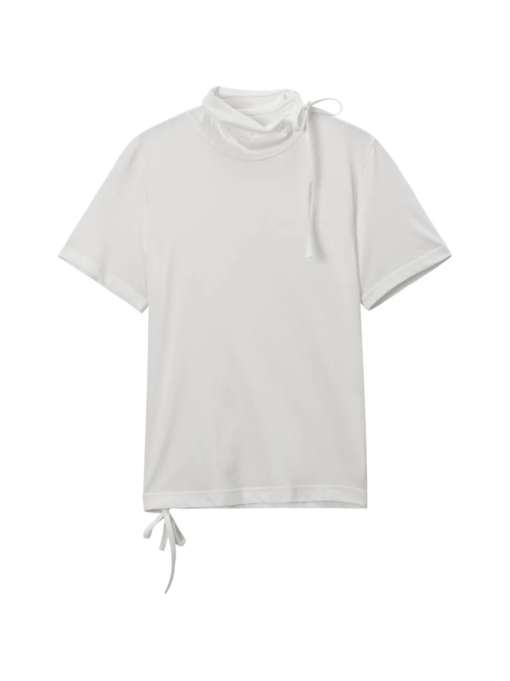 Yohji Yamamoto  tie-neck T-shirt