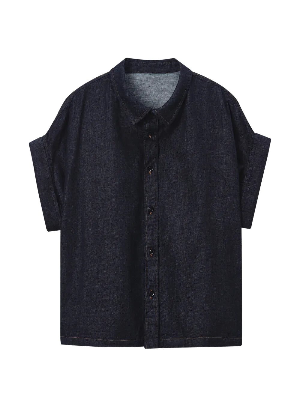 Y's  cuffed-sleeve denim shirt